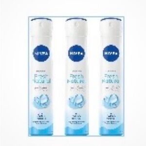 Nivea Fresh Natural Deodorant Spray Trio